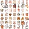 50PCS Boho Mental Health PVC Sticker Aesthetic DIY Children's Decoration Scrapbooking Stationery Hand Accounting Tool Supplies