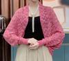 Versatile Knit Hollow Out Breathable High Quality One Layer Ramadan Muslim Women Islamic Diamond Shape Prayer Hijab Capes