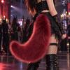 Voluminous Furry Fox Tail with Secure Belt Clip for Cosplay Costume Party Animal Roleplay Fun