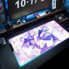robin honkai Mouse Pad RGB Gaming Mousepad Big LED Pad PC Desk Mat Luminous Mouse Pad Large Keyboard Mats Table Rug With Backlit