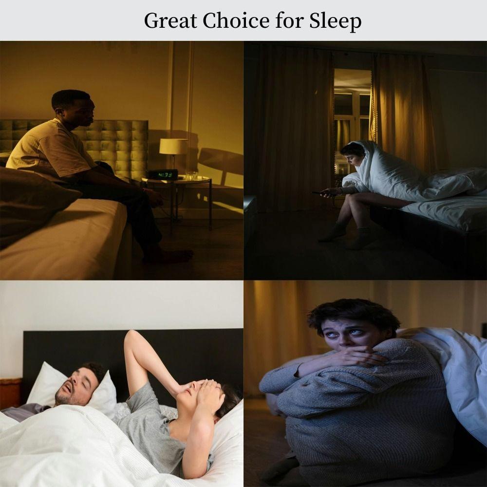 Tragbarer Knochenleitungsschlaf-Lautsprecher LED-Anzeige Weißes Rauschen Schlafhilfegerät