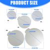 Set of 5 Nonslip Plastic Cake Stands with Textured Bottom ABS Texture for Firm Cake Positioning During Parties and Event
