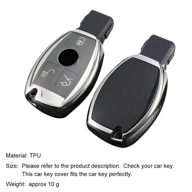 New Soft TPU Car Remote Key Case Cover Holder Shell Fob For Mercedes Benz A B R G Class GLK GLA GLC GLR W204 W210 W176 W202 W463