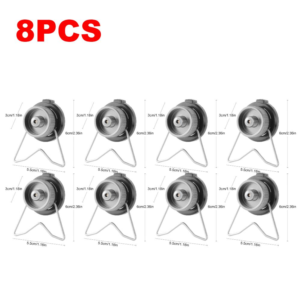 1-10PCS Butane Gas Stove Adapter Portable Gas Tank Converter With Bracket Butane Gas Conversion Joint Outdoor Stove Accessories