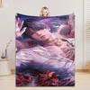L&D. Game Qin Che Print Flannel Blanket Quality Soft Warm Throw Blanket Winter Kids Couch Bed Fluffy Bedspread for Friends Gift