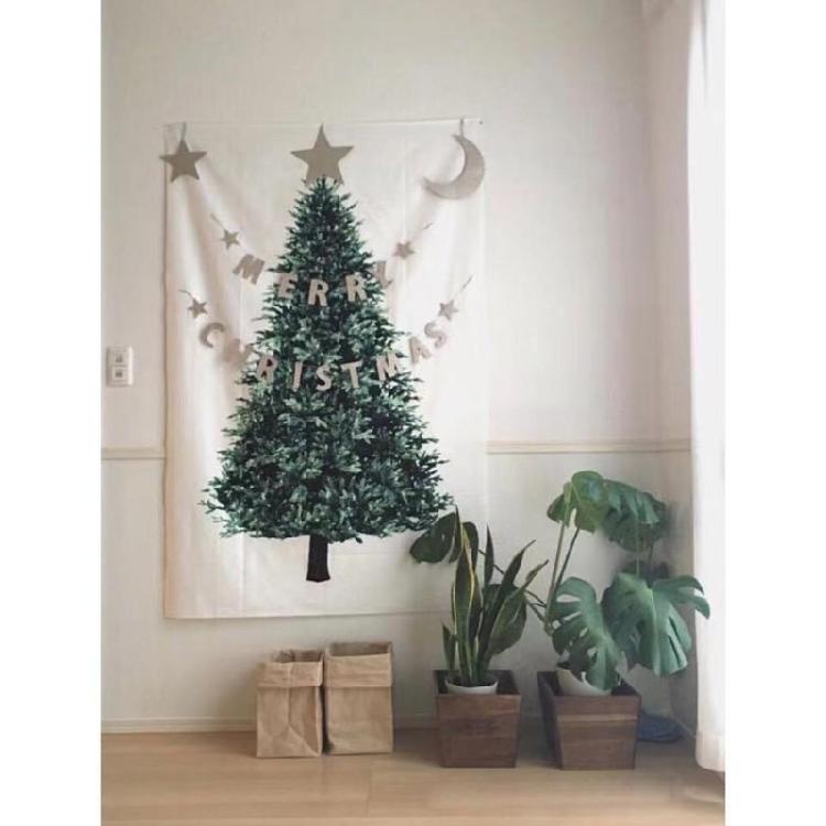 Christmas Tree Tapestry Birthday Wedding Party Dining Room Decor Supplies