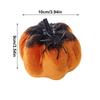 Glitter Pumpkin Decor Halloween Pumpkin Spider Decor 3D Figures Prop Velvet Decoration For Window Table Outside House Offices