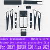 For CHERY JETOUR X90 Plus  Car Interior Center Console Transparent TPU Protective Film Anti-scratch Repair Film