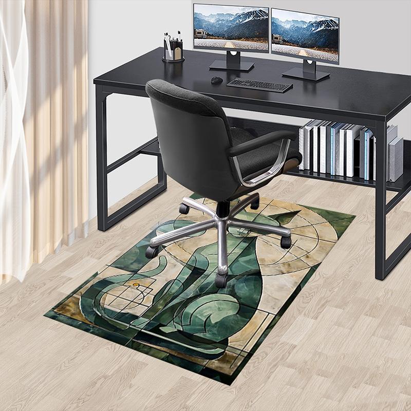 1PC cat mosaic Extra Large Non Slip Floor carpet, Office, family, Studio Large Area Rug Indoor Rugs, Bold Statement Piece