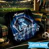 1PC Custom Name Corpse Bride Art Throws Blanket Flannel Blankets for Couch Bed Gifts for Men Women Travel Picnic Christmas Fan Gifts