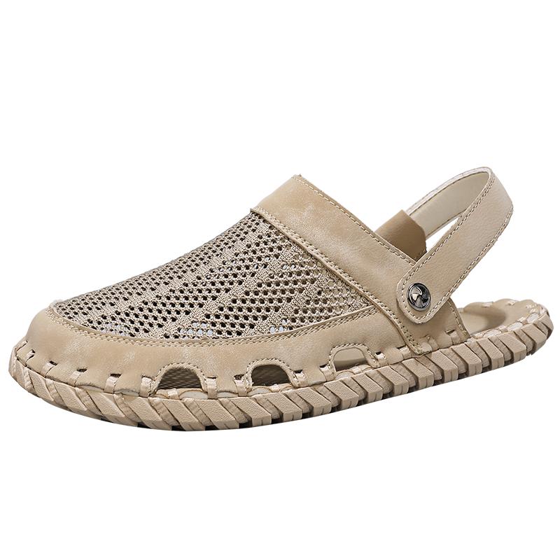 

Fashion 2024 New Men s Shoes Men Sandals Summer Men s Shoes Beach Sandals Man Fashion Outdoor Casual Sneakers Lightweight Sandals 44 хаки