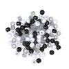 100Pcs Hair Beads Plastic Transparent Hair Extension Link Beads for DIY Hair Braiding Ornaments