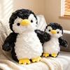 Cute Soft Penguin Plush Toy Baby Comforting Sleep Doll Fluffy Penguin Wearing Clothes Hats Stuffed Animal Pillow Birthday Gifts