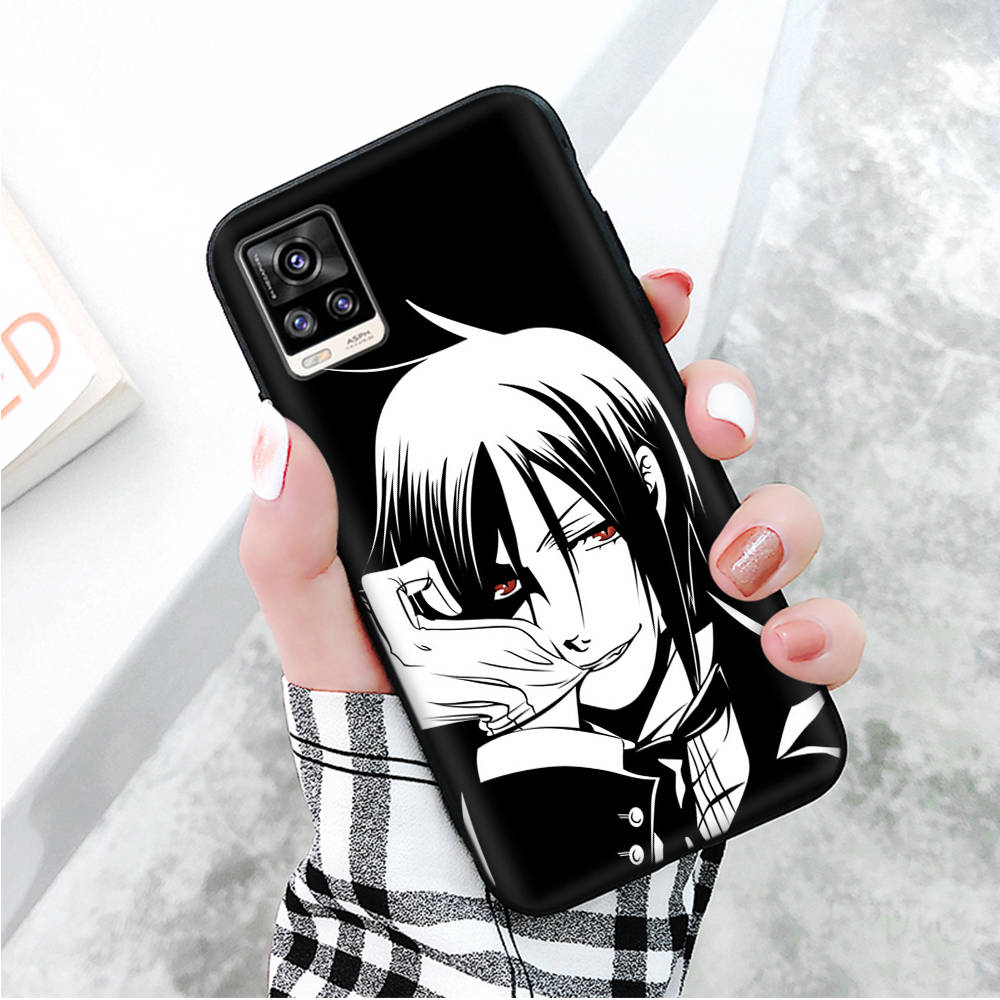 Black Case for Xiaomi Redmi 13C Note 9 iPhone XR 7 8 14 15 11 12 13 X XS Pro Max Samsung A25 S23 S24 FE Ultra Plus Black butler