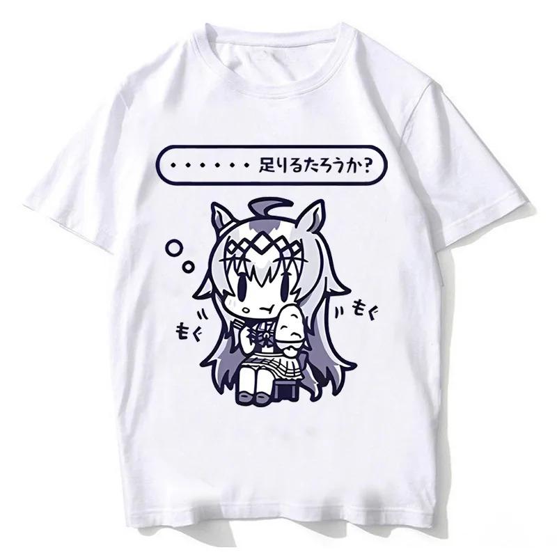 Japanese Game Umamusume T-Shirts Anime Men Women High Quality Cotton Tee Shirt Short Sleeve 100% Cotton T Shirt Tops