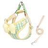 Korean Style Plaid Dog Harness Leash Bowknot For Outdoor Walking