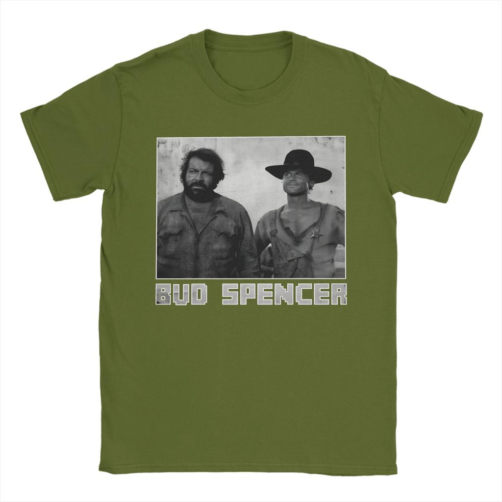 Vintage Bud Spencer T Shirt Summer Fashion TShirts Unisex Pure Cotton Round Neck Plus Size 5XL Top Tees ShortSleeved Vintage Tops