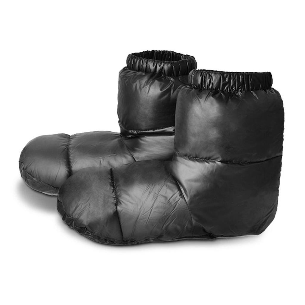 Camping Winter Down Booties Ultralight Water Resistant Outdoor Warm Socks Slippers for Camping Hiking Indoor