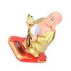 Plastik Solar Wackel-Buddha Figur Gold Auto Armaturenbrett Licht Angetriebene Dekoration Büro Schreibtisch Display