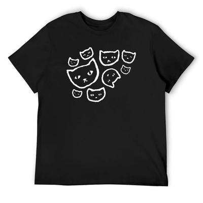 Assortment of Cats T-Shirt Plus Sizes Oversized Graphics Heavy Weight T Shirts for Men