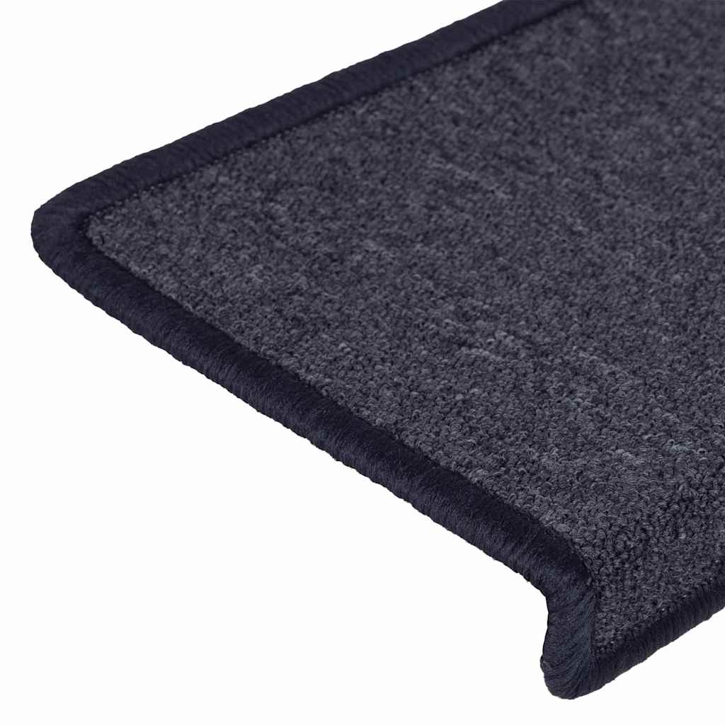 Step Mats 30 Pcs. 65 X 21 X 4 Cm Dark Gray and Blue Rectangular Edge
