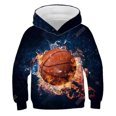 Hoodies 3D-Druck Basketball Sweatshirts Jungen Mädchen Kapuzenpullover Kindermode Street Harajuku Pullover Trainingsanzüge Mantel