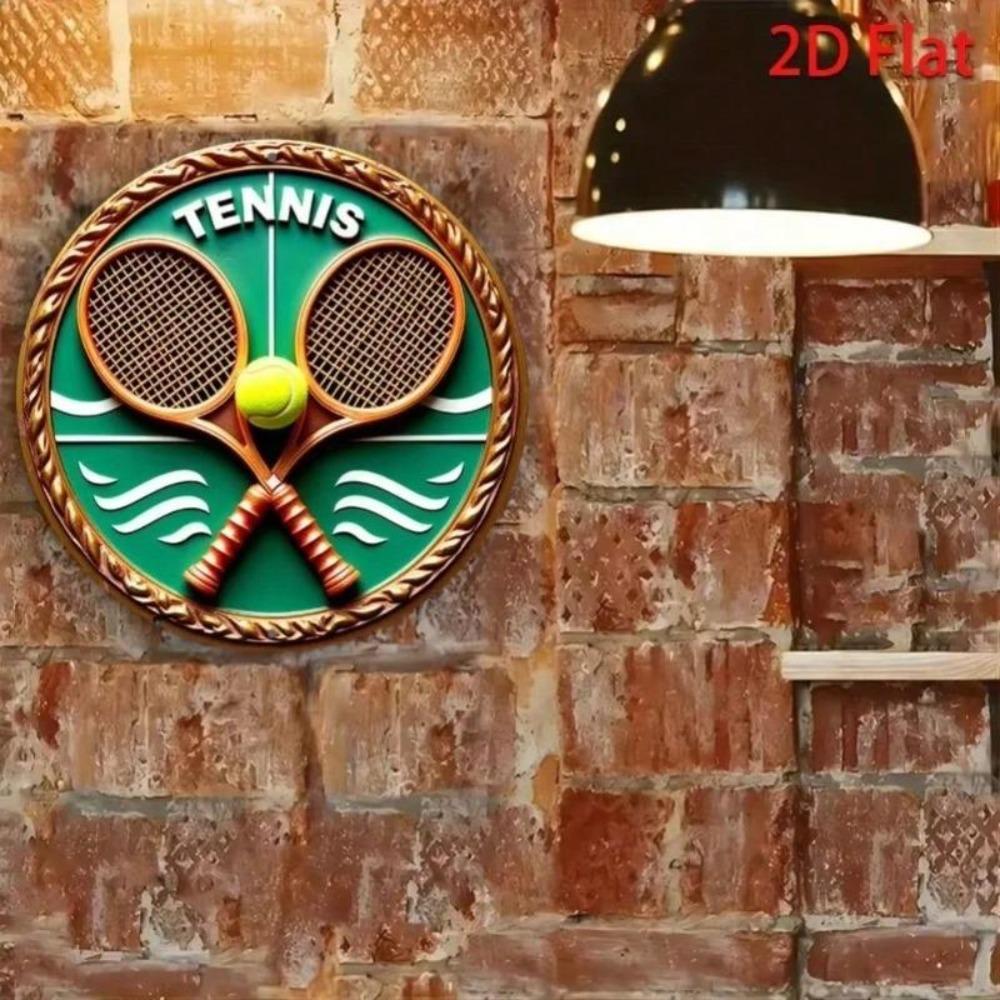 Vintage Tennis Metal Tin Sign Pub Retro Wall Art Decor