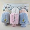Children's short sleeves winter flannel cute baby sleeves new anti-fouling cute warm Luo mouth