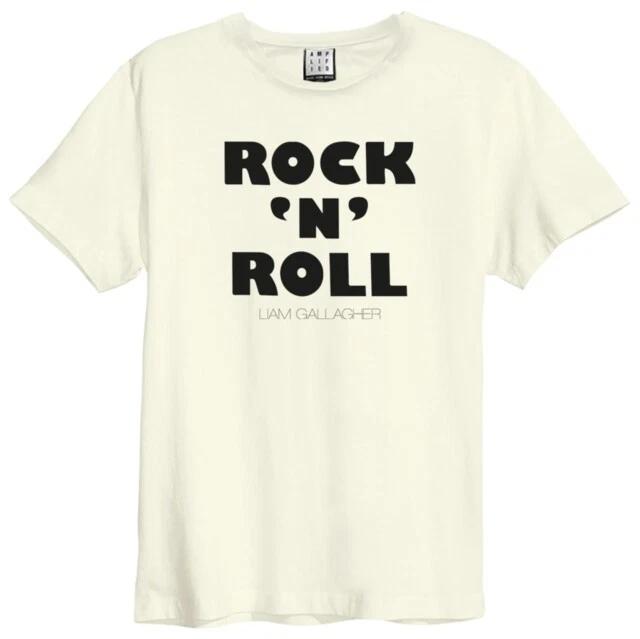 Liam Gallagher Rock N Roll Amplified Vintage White T SHIRT 2XL
