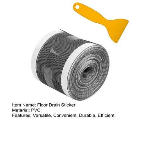 1 Set Floor Drain Sticker Prevent Clogging Quick Water Drainage Disposable Drain Hair Catcher Sticker for Bathroom Kitchen