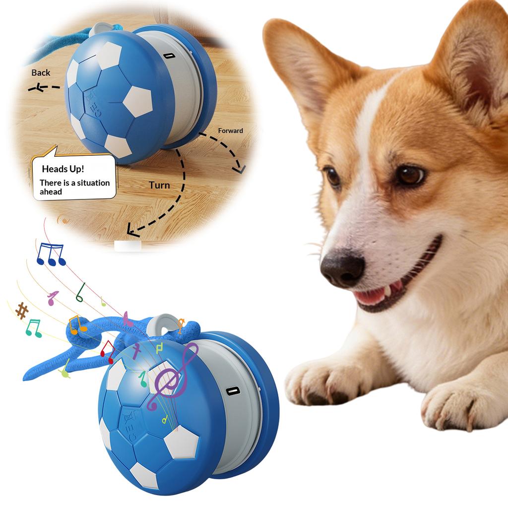 Automatic Electric Rolling Ball 2 Modes Rechargeable Dog Stimulation Toy To Keep Them Busy for Small To Medium Breeds