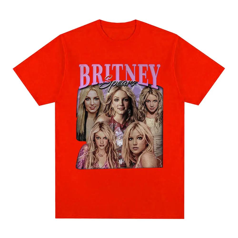 Britney Spears Fashion and Beautiful Pattern Women's T-shirt Harajuku Retro Short Sleeved T-shirt Plus Size