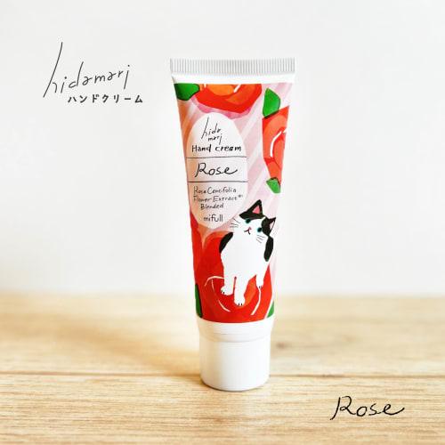 mifull hidamari hand cream rose hand care rose scent cat