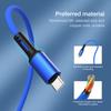 Fast Charge USB Type C Cable For Samsung Xiaomi Redmi  Google 1 2 3 Meters Cell Phone Data Charger Cord USBC Long 1m 2m 3m