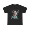 Men's and Women's T-shirts Goat Smoking Graphic