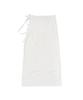 Road Road Wrap Nylon Long Skirt (Ivory)