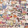100Pcs Cartoon Anime Cute Crayon Shin Chan Stickers For Car Laptop Phone Stationery Waterproof Decals Decorative Anime Stickers
