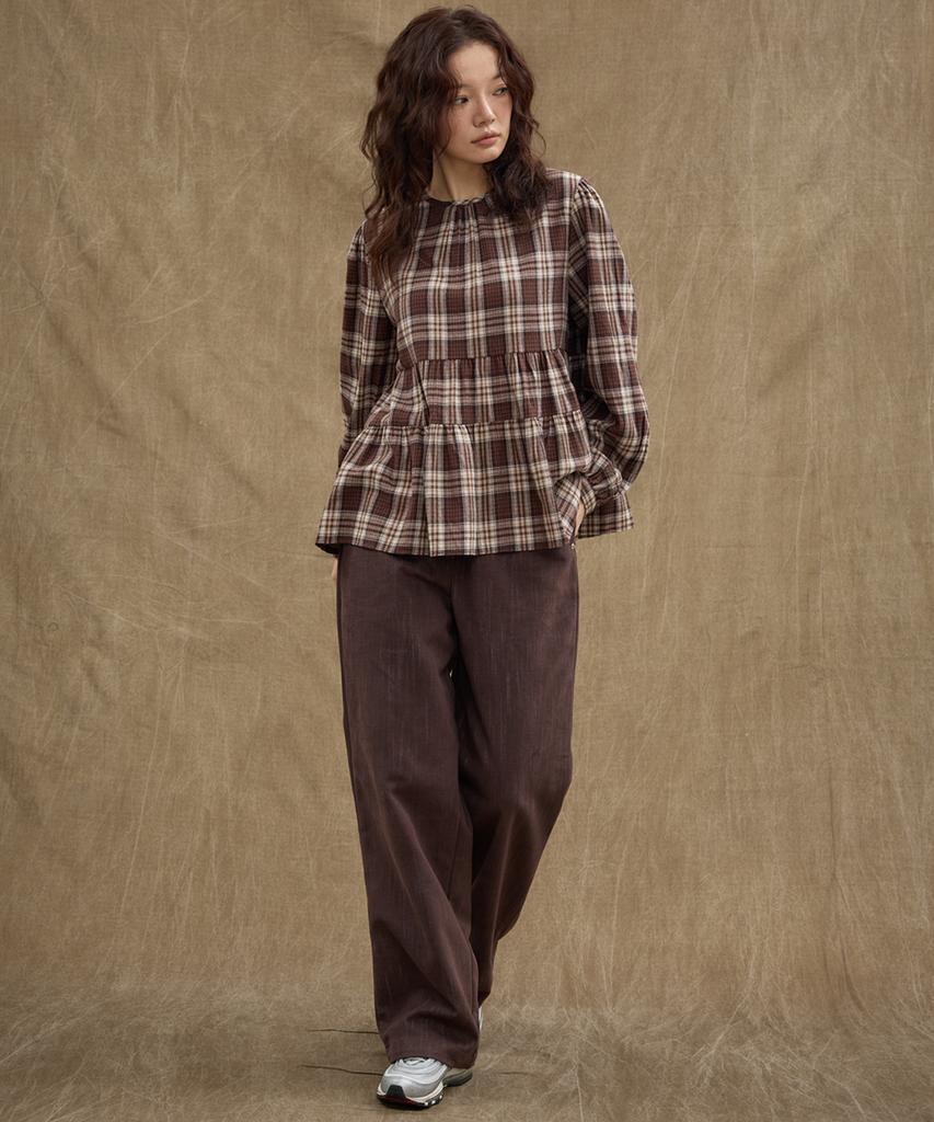 MANAVIS7 Urban Banding Pants [Brown]