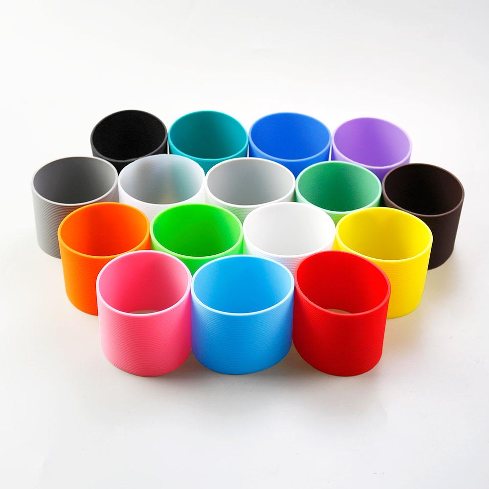 Mondo del Silicone 7CM Manicotto per Tazza in Silicone Isolamento Termico Copritazza per Caffè Copritazza in Ceramica Manicotti Antiscivolo per Bottiglie Manicotto per Tazza