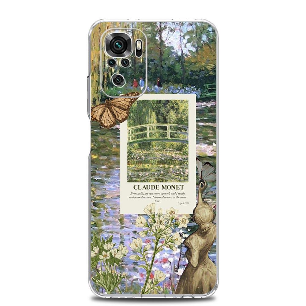 

Claude Monet Art Phone Case For Xiaomi Redmi Note 13 12 5G 9S 9 8 10 11 Pro Plus 4G 9T 13C 12C10C 9C 9A 7 Pro Clear Cover Redmi 13C