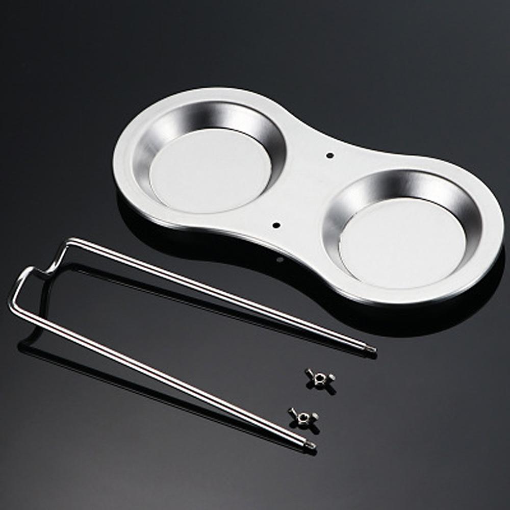 Spoon Rest for Stove Top, Kitchen Stainless Steel Vertical Holder for Ladle Spatulas Lid, Double Spoon Stand Rack