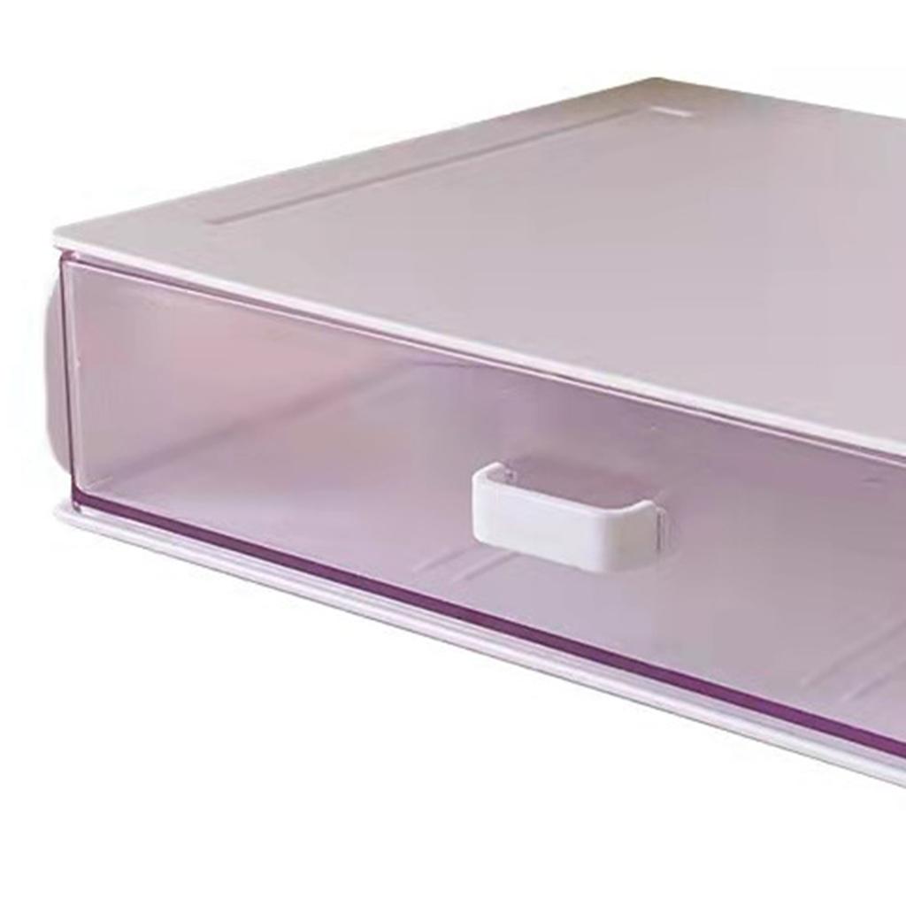 Organizer na biurko z szufladą Przezroczysty plastikowy układany pojemnik do przechowywania na biurko Oszczędność miejsca do akademika biura