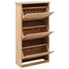 Vidaxl Szafka Na Buty, 55X20X104 Cm, Lite Drewno Orzecha Włoskiego
