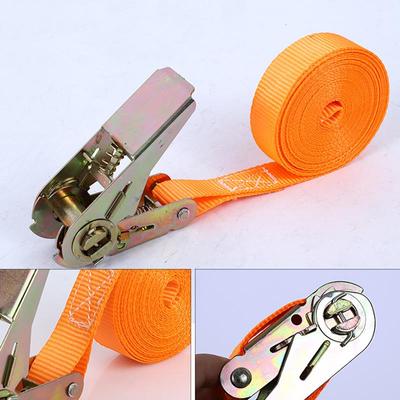 Breite 25mm Pickup-Truck Ladegurt Spannseil Zurrgurt Starker Ratschengurt für Fahrzeugdach Gepäcktasche Verzurrseil