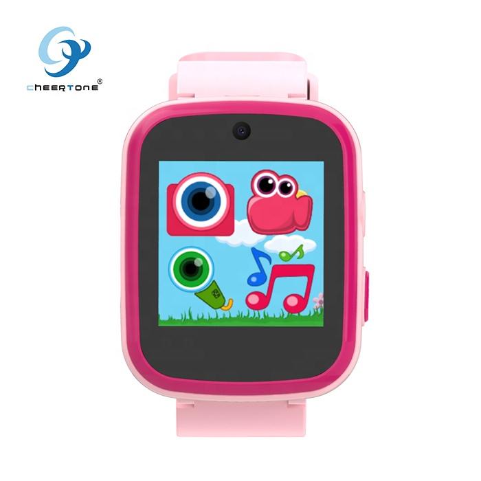 CTW11X  Gift Cartoon Digital 1.54 Inch Color Screen Children Watch  Silicone Touch Music Game Smart Watch for Kids