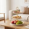 2/3 Tier Serving Tray Tiered Plastic Plates Cake Stand Fruit Bowl Dessert Food Snack Dish Buffet Tableware Kitchen Home Decor