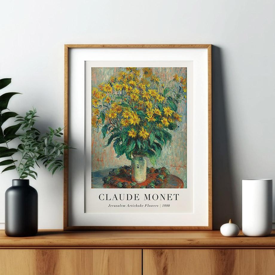 Classico Scandinavo Claude Monet Arte Astratta HD Poster Stampe Arte Murale Vintage Pittura su Tela Decorazione Casa Camera da Letto Soggiorno