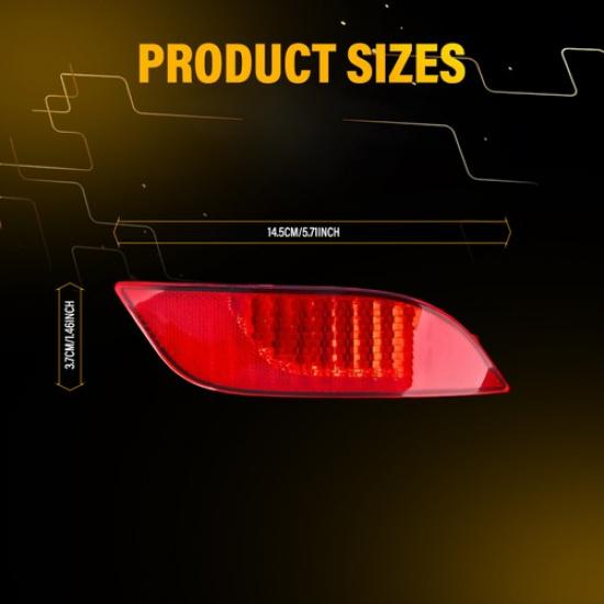 Rear Bumper Reflector Light Lamp Case Left&Right Fit 2016-2017 Subaru Crosstrek