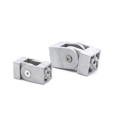 1Pcs 2020/3030/4040 Zinc Alloy/Aluminum Profile Living Hinge Fittings Right Angle Flexible Pivot Joint Connector