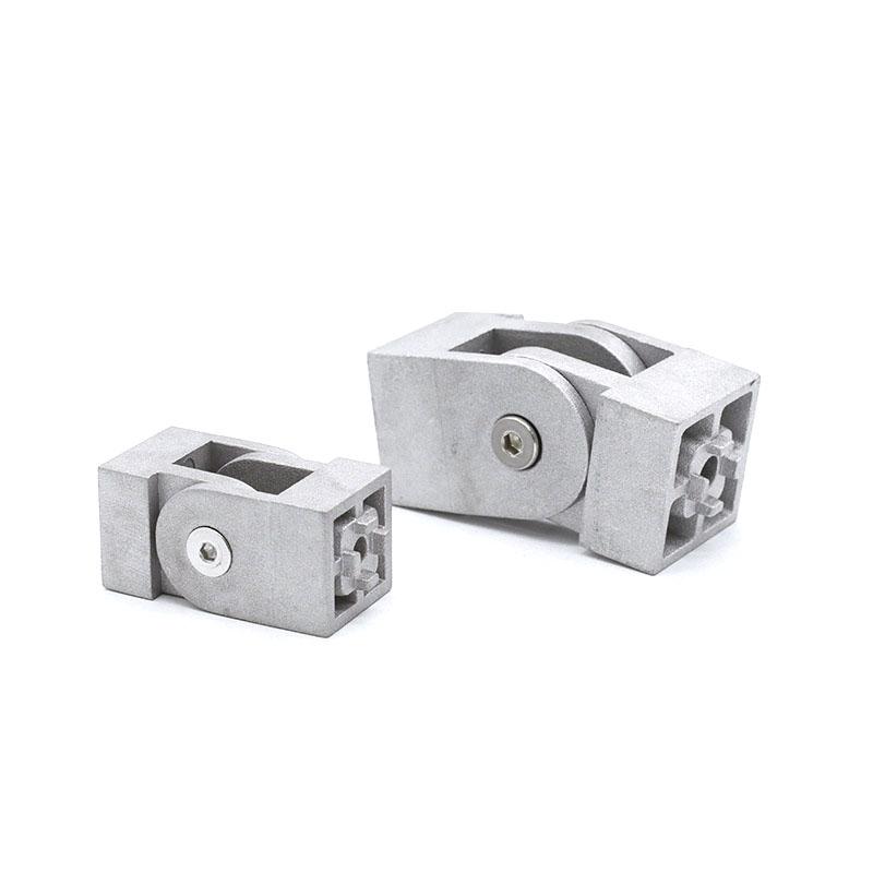 1 stk 2020/3030/4040 Sinklegering/Aluminiumsprofil Levende Hengselbeslag Rettvinklet Fleksibel Svingleddkobling